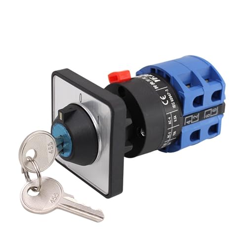 LW26-25YS3/2S Universal Wechselschalter 22mm Montage Motor Ausrüstung Power Cut-off Sicherheit Schlüssel Mit Schloss 25A(0-1 Position) von NIWPPKIMX