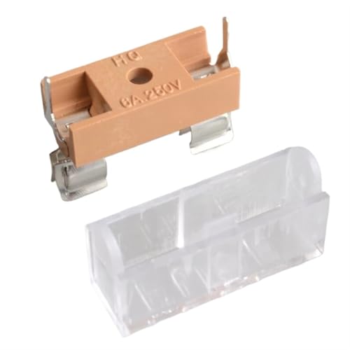 NIWPPKIMX 5 STÜCKE 5 * 20mm Glas sicherungshalter transparent Halter mit transparenter Abdeckung sicherungsblöcke 5x20mm versicherung Header 250 V von NIWPPKIMX