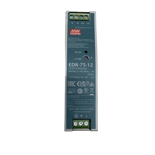 NIWPPKIMX EDR-75 EDR-75-12 12 V 6,3 A 75 W industrieller DIN-Schienen-Einzelausgang von NIWPPKIMX