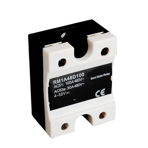 RM1A48D100 2SCR Halbleiterrelais DC AC 100 A, Ausgang: 42–530 VAC, Eingang: 5 V, 12 V, 24 V DC SSR-Relais, Sanftanlauf-Relais-Schalttafel von NIWPPKIMX