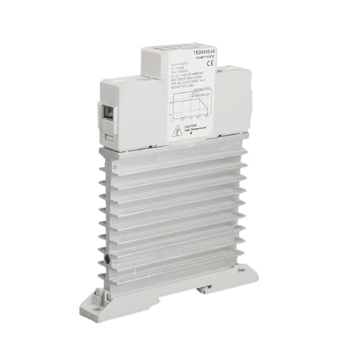 TRD060D40M1 5 Stück Einphasen-DC-Relais Solid State 5 V 12 V 24 V 32 V DC In 40 A DC-Steuerung DC-Kühlkörper SSR-Relais Din-Schienenplatine von NIWPPKIMX