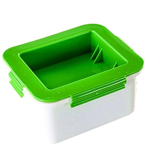 NIWWIN Tofu-Pressform, Tofu-Pressen-Set, Tofu-Box, Tofu-Sieb, hausgemachter Sojabohnen-Quark, DIY, Kunststoff, Tofu-Käsepresse, integrierte Drainage, für Zuhause, Küche, Kochwerkzeug (grün) von NIWWIN