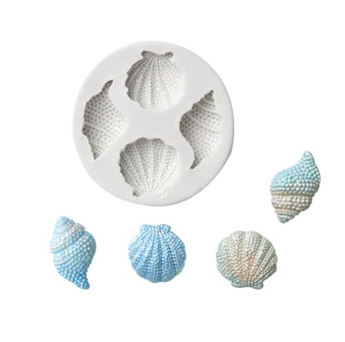 NIXNUT Fondant Kuchen Schokoladenform Silikon Keks Süßigkeiten Form Backen DIY Küchenwerkzeug Party Dekorieren Marine Tier Muschel Muschel Muster von NIXNUT