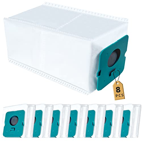 NIXOOT 8 Stück VCA-ADB952 Staubbeutel für Samsung Bespoke Jet Pro Extra/Complete Extra/complete/Pet Akku Handstaubsauger Clean Station, 2.5L große Kapazität beutel All in One Clean Station Ersatzteile von NIXOOT