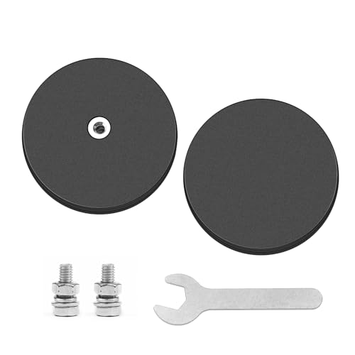 2 Stück Magnet Gummiert Starke, Neodym Magnete Gummiert Extra Stark mit M6 Außengewinde und Schlüssel, für Lichtleisten und Zusätzliche Spiegel Den Außenbereich (Ø66mm 25 Kg Haftkraft) von NIXRET