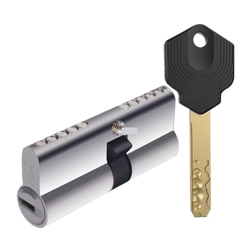 1 Stück Hochsicherheits-Zylinderschloss aus Messing for Eingangstüren | Diebstahlsicheres Türschloss for den Außenbereich | Kompatibel mit Profilschlosssystemen(95=42.5+52.5) von NIYADO