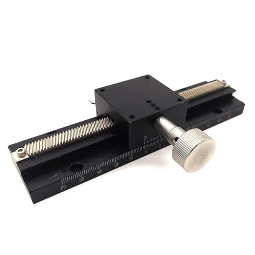 1 Stück X-Achsen-Schiebetisch mit langem Verfahrweg – Manuelle Präzisions-Schwalbenschwanznut LWX25/40/60/80 Feinabstimmungsplattform(Lwx40xL150x110mm) von NIYADO