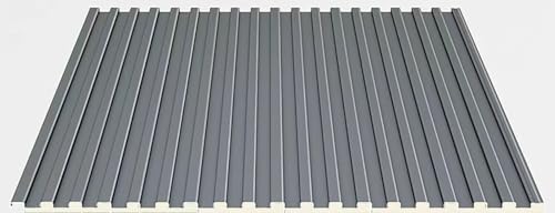 10er-Pack Aluminium-Dachplatten for Schuppen – langlebige, isolierte und einfach zu installierende Metalldeckenverkleidung for Gebäude(130cm) von NIYADO