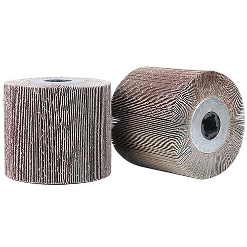 2er-Pack 120 mm Fächerscheiben for Polieren von Metall und Holz – Körnung 60/80/120/180/240/320 – Werkzeug zur Oberflächenaufbereitung(80grit) von NIYADO