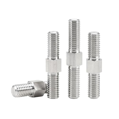 M3-M16 Doppelend-Gewindestange - Stehbolzen aus Edelstahl 304 mit Links- und Rechtsgewinde for Industrie- und Lebensmittelanwendungen(60mm M10 1pcs) von NIYADO