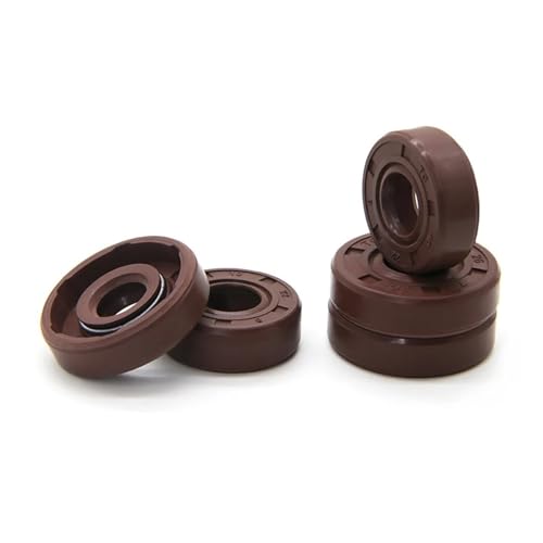 TC Fluorkautschuk-Öldichtung - ID 8/9/10 mm, Doppellippe, Hochtemperaturbeständigkeit, auslaufsichere Dichtung for die Automobilindustrie(8x22x7mm 2pcs) von NIYADO