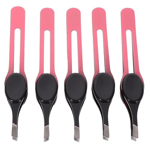 NIYANGLE 1 Satz Teiliges Augenbrauenpflege Robuste Pinzette Ergonomische Schere Und Praktische Clips Für Augenbrauen Für Reisen Und Makeup 5 Stück von NIYANGLE