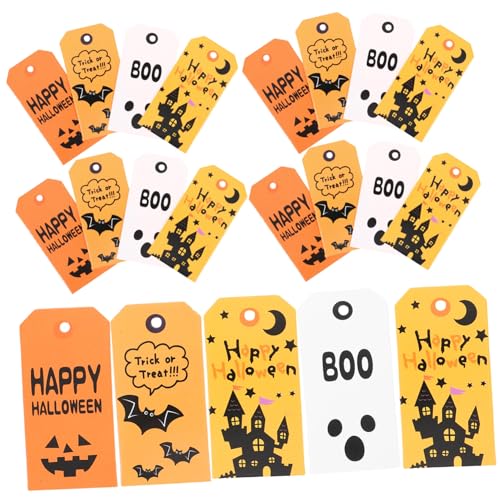 NIYANGLE 100 Stück Teiliges Halloween Hängeetiketten aus Papier mit Kürbis Geist Fledermaus und Schloss Motiven Vielseitige Preisschilder für Partydeko Langlebig und Kreativ NIYANGLE 100 Stück Teiliges Halloween Hängeetiketten aus Papier mit Kürbis Geist Fledermaus und Schloss Motiven Vielseitige Preisschilder für Partydeko Langlebig und Kreativ von NIYANGLE