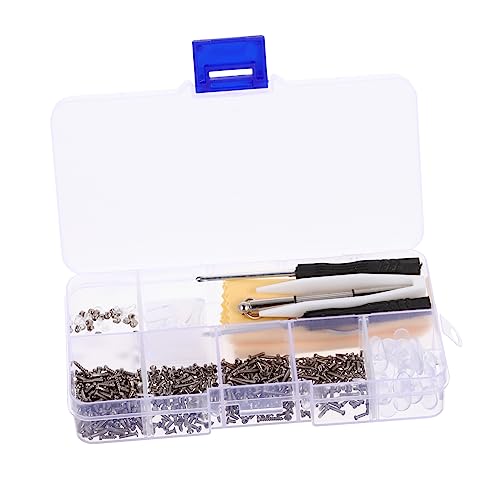 NIYANGLE 2 Sätze Brillen Reparaturset Teiliges Kit mit Schrauben und Werkzeugen für Brillenreparaturen Stabiler für Unterwegs Vielseitige Schraubentypen für Verschiedene Modelle von NIYANGLE