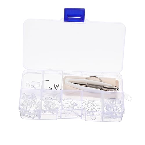 NIYANGLE 2 Sätze Brillen Reparaturset mit Nasenpolstern und Werkzeugen Teiliges Set für Brillen Sonnenbrillen und Leicht und Tragbar Aufbewahrungsbox NIYANGLE 2 Sätze Brillen Reparaturset mit Nasenpolstern und Werkzeugen Teiliges Set für Brillen Sonnenbrillen und Leicht und Tragbar Aufbewahrungsbox von NIYANGLE