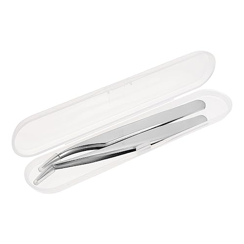 NIYANGLE 2 Stück Eyelash Tweezers Set Wimpernverlängerungs Pinzette mit Ergonomischem Design für Präzise Anwendung und Komfortables Arbeiten zu Hause von NIYANGLE