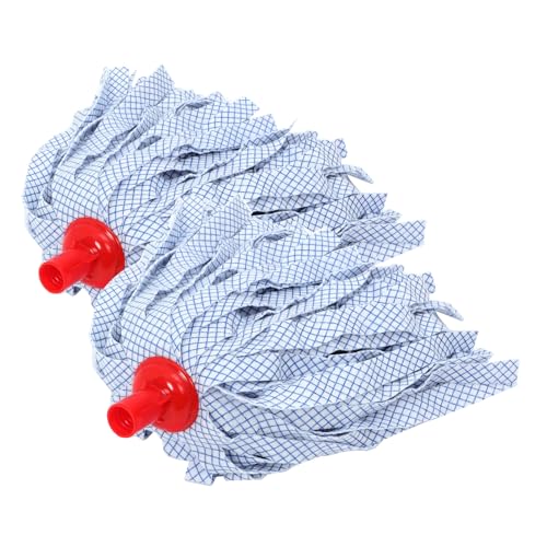NIYANGLE 2 Stück Moppkopf Ersatz für Wischmop Vliesmaterial Stark Wasserabsorbierend für Holz Fliesen Marmor Einfach Auszutauschen Langlebig Geruchsentfernd von NIYANGLE