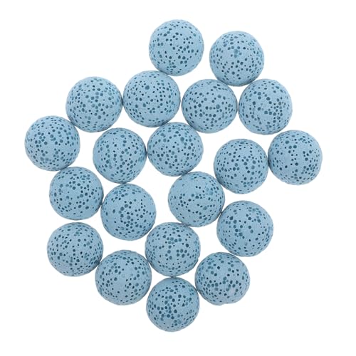 NIYANGLE 20 Stück Aromatherapie Diffusorperlen Für Ätherische Öle Diffusorstein Diffusorstein Ornamente Natürliche Lavasteinperlen Aromatherapie Stein Vulkanperle Vulkangestein Blau von NIYANGLE