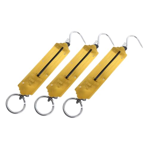 NIYANGLE 3 Stück Mechanische Hängevorrichtung mit Robustem Haken Tragbare Gelbe für Gepäck Angeln und Haushalt Kompakt und Zuverlässig für Präzises Wiegen Unterwegs NIYANGLE 3 Stück Mechanische Hängevorrichtung mit Robustem Haken Tragbare Gelbe für Gepäck Angeln und Haushalt Kompakt und Zuverlässig für Präzises Wiegen Unterwegs von NIYANGLE