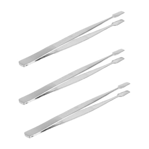 NIYANGLE 3 Stück Stainless Steel Stamp Tweezer Teiliges Nipper für Briefmarken Leicht und Tragbar Praktische Anwendung für Sammler und Hobbyisten Langlebig und Funktional NIYANGLE 3 Stück Stainless Steel Stamp Tweezer Teiliges Nipper für Briefmarken Leicht und Tragbar Praktische Anwendung für Sammler und Hobbyisten Langlebig und Funktional von NIYANGLE