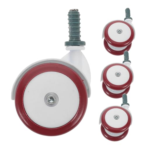 NIYANGLE 4 Stück Teiliges Walker Rad Leise Kunststoffrollen mit Rutsch Design Geräuschlose Abnehmbare Caster Räder für Walker Geeignet für Teppichböden von NIYANGLE