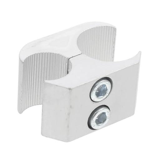 NIYANGLE Rollstuhlzubehör Rohr Clips Rollstuhlteile Stockhalter für Wanderer Gehstockhalter Aluminiumlegierung Silber von NIYANGLE