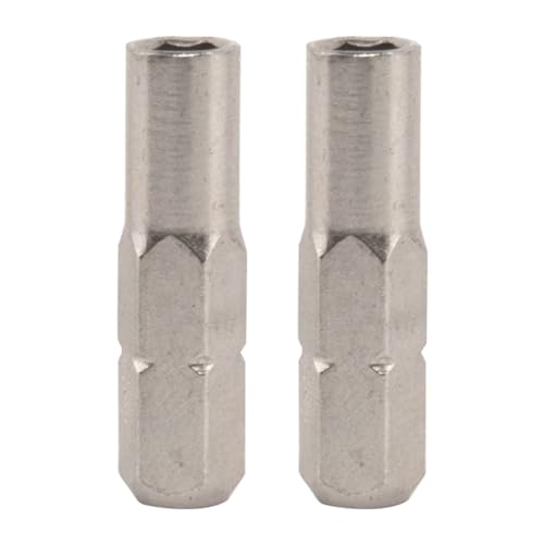 2 Stück Sechskant Schraubendrehereinsätze, 1/4 Zoll Bit Adapter, Vernickelt Magnetisch, Hex-Konverter, 6,35 mm Bis 4 mm Griff 2 Stück Sechskant Schraubendrehereinsätze, 1/4 Zoll Bit Adapter, Vernickelt Magnetisch, Hex-Konverter, 6,35 mm Bis 4 mm Griff von NIYATA