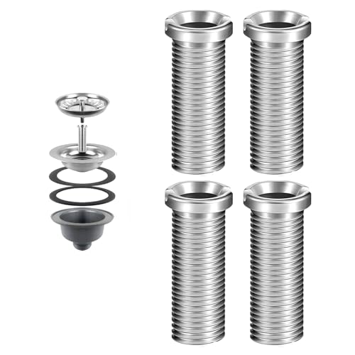 4 Stück Hohlschraube Spüle, Hohlschraube für Siebkorbventile 45mm, Hohlschraube Edelstahl Abflusssiebschraube, SpüLbeckenkorb Küchenspüle Korbsieb Schraube, für Ventilabläufe 1.5 Inch 3.5 Inch 4 Stück Hohlschraube Spüle, Hohlschraube für Siebkorbventile 45mm, Hohlschraube Edelstahl Abflusssiebschraube, SpüLbeckenkorb Küchenspüle Korbsieb Schraube, für Ventilabläufe 1.5 Inch 3.5 Inch von NIYATA