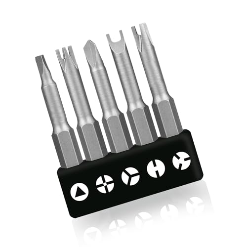 5 Stück Spezial-Förmige Schraubendreher Set 50mm U-Form Y-Typ Innen Kreuz Dreipunkt Schraubendreher Bit Werkzeug Bohrer Schraubendreher Bit Set Bohrer von NIYATA