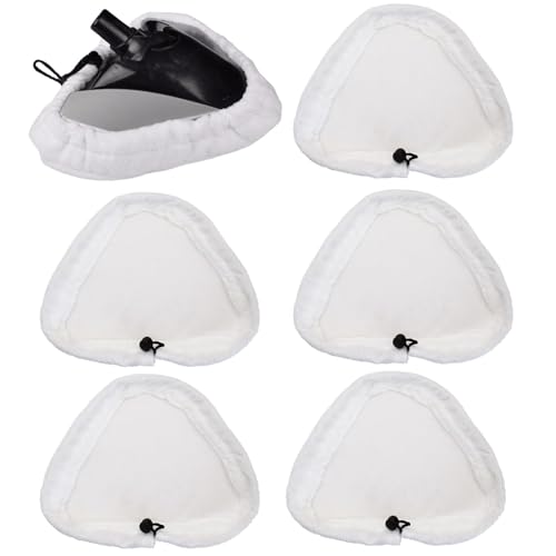6 Stück Ersatztücher für Dampfreiniger, Dreieckig Ersatzpads Kompatibel mit dem X5-Dampfmoppbezug, für shark H2O H20 X5, 21 * 27cm 6 Stück Ersatztücher für Dampfreiniger, Dreieckig Ersatzpads Kompatibel mit dem X5-Dampfmoppbezug, für shark H2O H20 X5, 21 * 27cm von NIYATA
