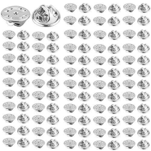 60 Stück Pins Anstecker, Anstecker Pin, Pin Verschluss, Anstecker, Anstecknadeln Pins, Pins & Anstecker, Locking Pin Backs, Metall-Verschlussstift Rückseiten, Verschlussstifte Metall von NIYATA