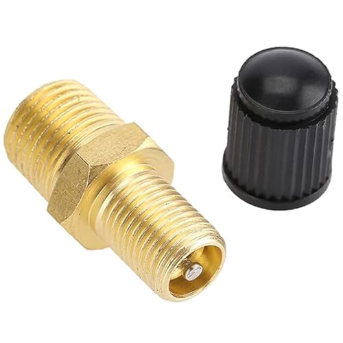 Messing Luchtcompressor, 1/4" NPT-Gewinde Auto Messing Druckluft Ventil, Messingventil, Reifenventil Adapter, Luftkompressor Autoventil Tank Füllventile Prüfventil Reifenventil Felgenventile von NIYATA