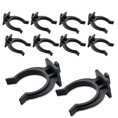 NIYATA 10 Stück Sockelleisten für Küche, Clips zur Befestigung von Küchensockelleiste, 28 mm, Clip für Sockelleiste aus ABS, Clip für Sockelleiste aus PVC für Sofas, Tische, Betten, TV-Möbel von NIYATA