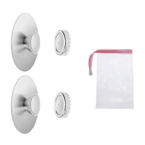 NIYATA 3 Stück Seifenhalter Magnet ohne Bohren Seifenschale, Magnet Seifen Halter, Seifenhalter Magnetisch Soap Holder in Küche und Bad von NIYATA