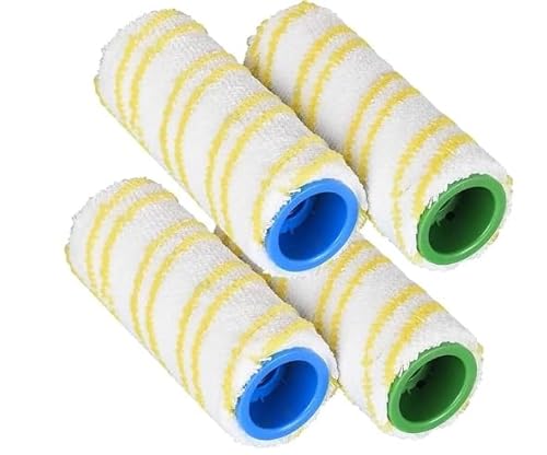 NIYATA 4 Ersatzrollen für Kärcher FC7 FC5 FC3 FC3D EWM2, kompatibel mit 2.055-006.0/2.055-007.0, Ersatzrollen für Kärcher, Bodenreinigungsbürsten, Zubehör (4 Stück) von NIYATA