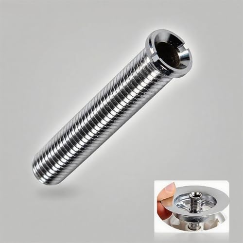 NIYATA Hohlschraube Spüle, M12x70mm Messing Hohlschraube, Korbschraube für Küchenspüle Sieb Stopfen, Ersatz-Bolzenschraube für Marmor & Quarz Waschbecken von NIYATA