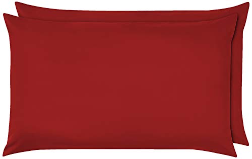 NIYS Luxury Bedding Spannbettlaken, 100 % ägyptische Baumwolle, 25 cm, Rot von NIYS Luxury Bedding