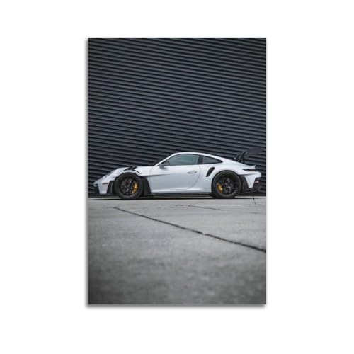 NIZIEE Sportwagen-Poster für Porsche 911 GT3 RS Side Supercar Rennwagen, dekoratives Gemälde, Leinwand, Poster, 30 x 45 cm von NIZIEE