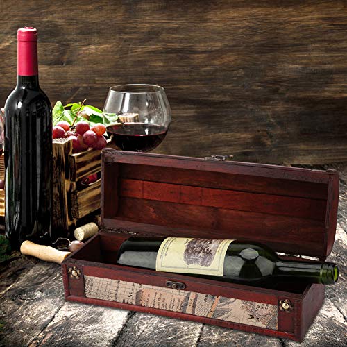 Hochwertige Weinaufbewahrungsbox aus Holz für Hochzeit, Geburtstag, Geschenk von NIZUUONE