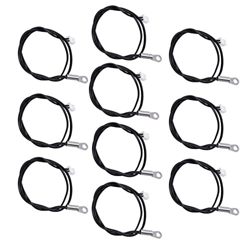 NIZUUONE 10 STCS -Thermistor -Temperatursensor Sonde Schnelle Reaktion für die Konstante Temperaturregelung Ideal für Hausausrüstung und Büroautomatisierung (15K B3950) von NIZUUONE