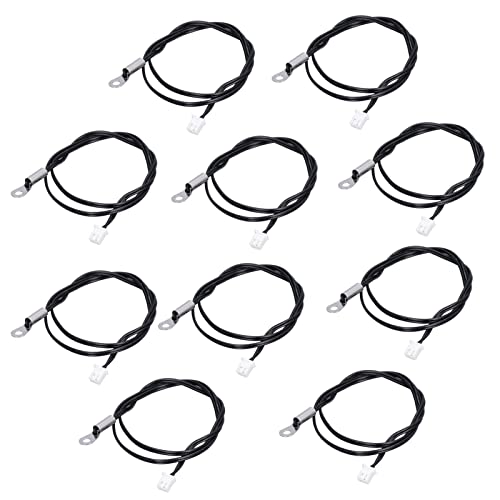 NIZUUONE 10 STCS -Thermistor -Temperatursensor Sonde Schnelle Reaktion für die Konstante Temperaturregelung Ideal für Hausausrüstung und Büroautomatisierung (20K B3950) von NIZUUONE