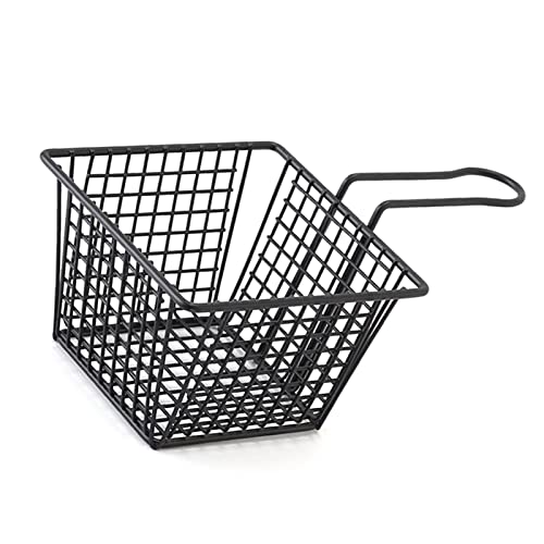 NIZUUONE BRINCHERKORK FOMMERSCHAFT DOMTLICHEN STAEL SEEP Fritticherkorb | Leichter Frittiertrainer für den Restaurantgebrauch (Schwarz S (300 ml)) von NIZUUONE