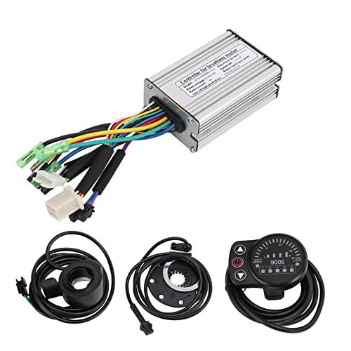 NIZUUONE Elektromotor Controller 36V 48 V 350W KT -Controller -Kit mit LED900S Anzeige Panel Daumen Drosselklappenleistungspedal Assistensor für DIY Elektrofahrräder von NIZUUONE