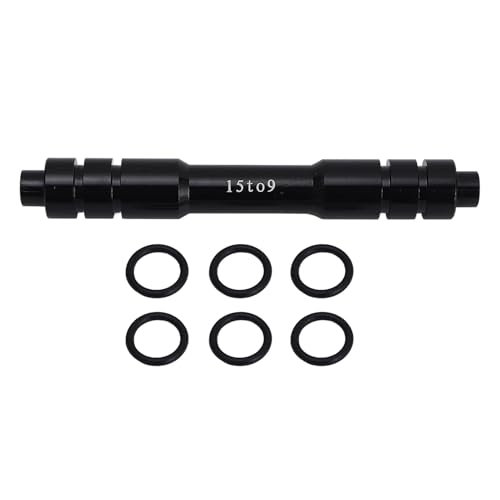NIZUUONE Fahrradrad -Gabelachse mit 6 -Auto -Felgenzubehör, 15 Mm Bis 9 Mm durch Achsadapter -Radgabel -Konverter -Hub -Spieß -Adapter für Mountain -Roadbikes mit Alum (100 mm) von NIZUUONE