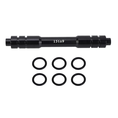 NIZUUONE Fahrradrad -Gabelachse mit 6 -Auto -Felgenzubehör, 15 Mm Bis 9 Mm durch Achsadapter -Radgabel -Konverter -Hub -Spieß -Adapter für Mountain -Roadbikes mit Alum (110mm) von NIZUUONE
