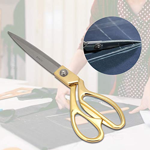 NIZUUONE Scherenschere Schnittschere mit Edelstahlklinge - Ideal für das Nähen und -Projekte (8-Zoll-Goldbox) von NIZUUONE