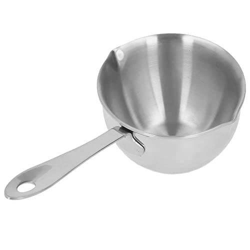 NIZUUONE Schmelzen -Topf mit Dual -Spouts für Heißes Öl und Milchschokolade Ideal für Kochenthusiasten und Professionelle Köche (Silver) von NIZUUONE