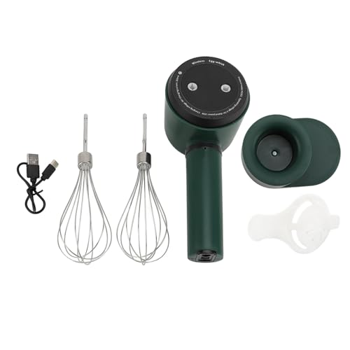 NIZUUONE Schnurloser Handmixer, 1200 MAh USB Wiederaufladbares Handheld -Eierschläger mit 2 Edelstahl -Whiskeln Zum Backen von Kochpfannkuchen von NIZUUONE