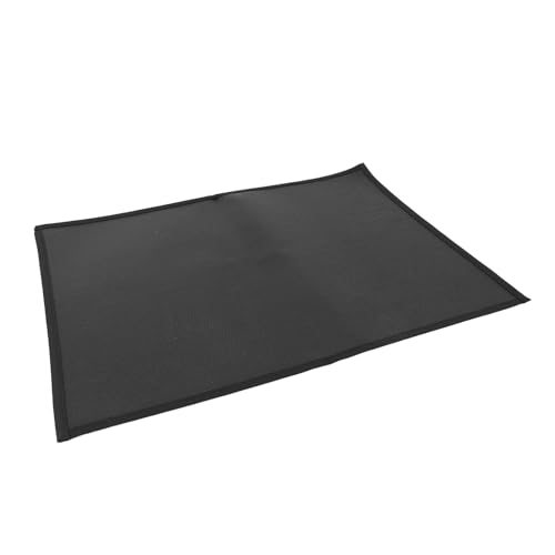 NIZUUONE Square Fire Pit Matte Feuerfestes Grillpad Silikon Beschichtetes Glasfaser-Tuch 0,8 Mm Dick 800 ° C Hitzebeständig für Camping-Terrassen Im Freien mit Einfacher Sauberer Multifunktional (L von NIZUUONE