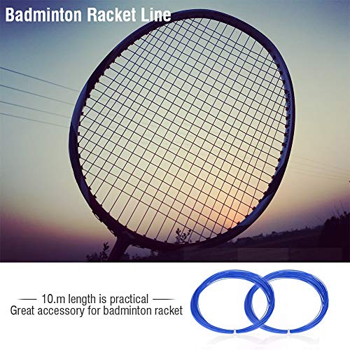 NIZUUONE Tolle Leistung Badminton Racket 10m Nylon Hohe Flexibilität für 6 Farben, Geeignet für Badminton -Zubehör Größe: 10m (Blue) von NIZUUONE